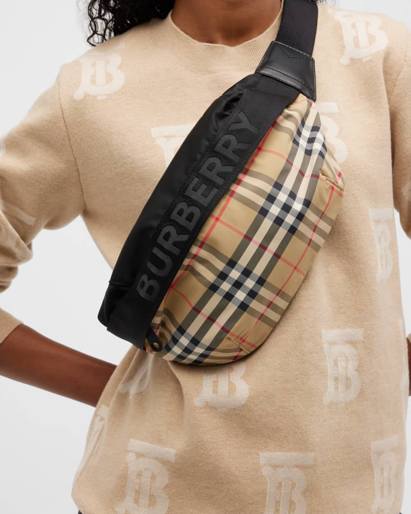 burberry medium vintage check bum bag