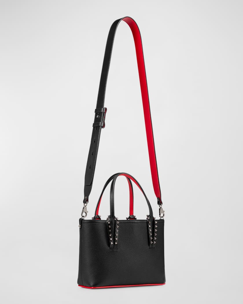 Cabata N/S mini - Tote bag - Calf leather - Black - Christian Louboutin