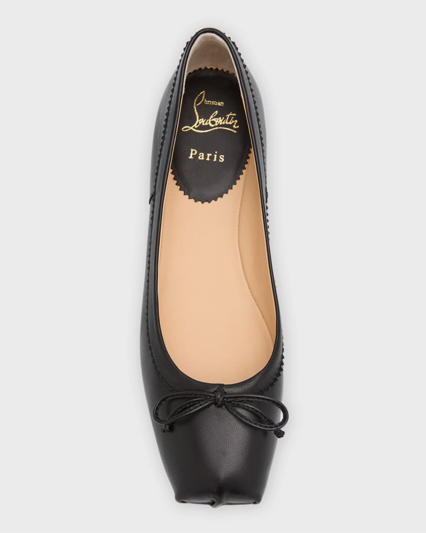 Christian Louboutin Mamadrague Patent-leather Ballet Flats