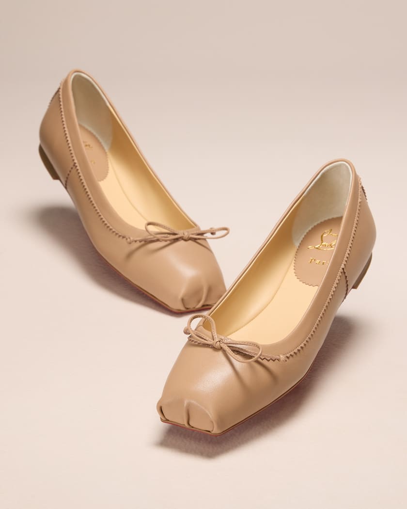 10mm Mamadrague Leather Ballerina Flats