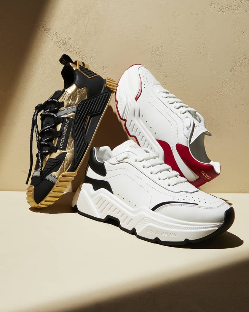 Dolce Gabbana Men s Day Master Two Tone Chunky Runner Sneakers Neiman Marcus