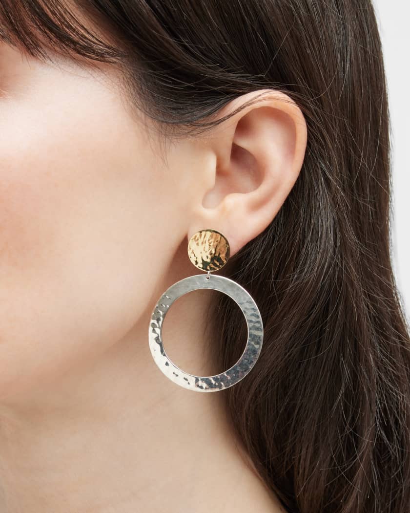 Ippolita Hammered Snowman Earrings in Chimera Neiman Marcus