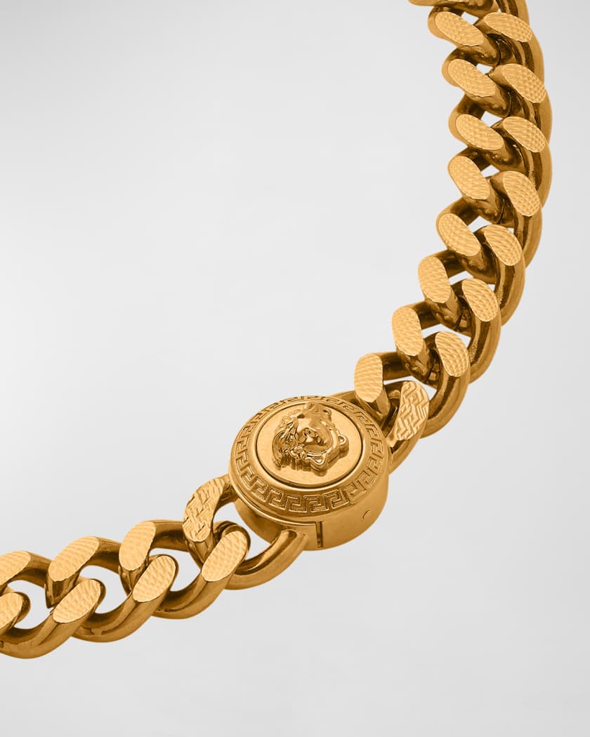 Versace Men s Curb Chain Medusa Head Bracelet Neiman Marcus