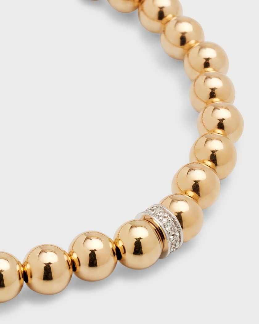 Sydney Evan | Shop Sydney Evan 14K Gold & Enamel Tiny Heart on Gold Beads