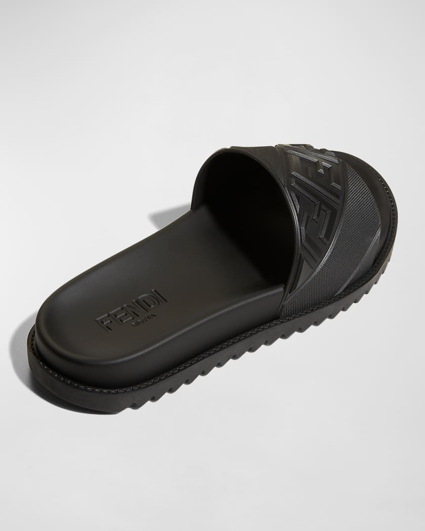 Men's FF Logo Slide Sandals