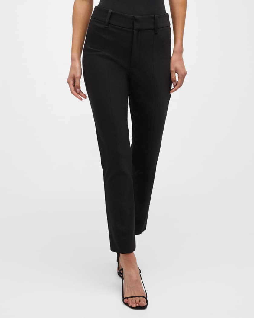 Stretch cotton cigarette pants - Women's Clothing Online Made in Italy