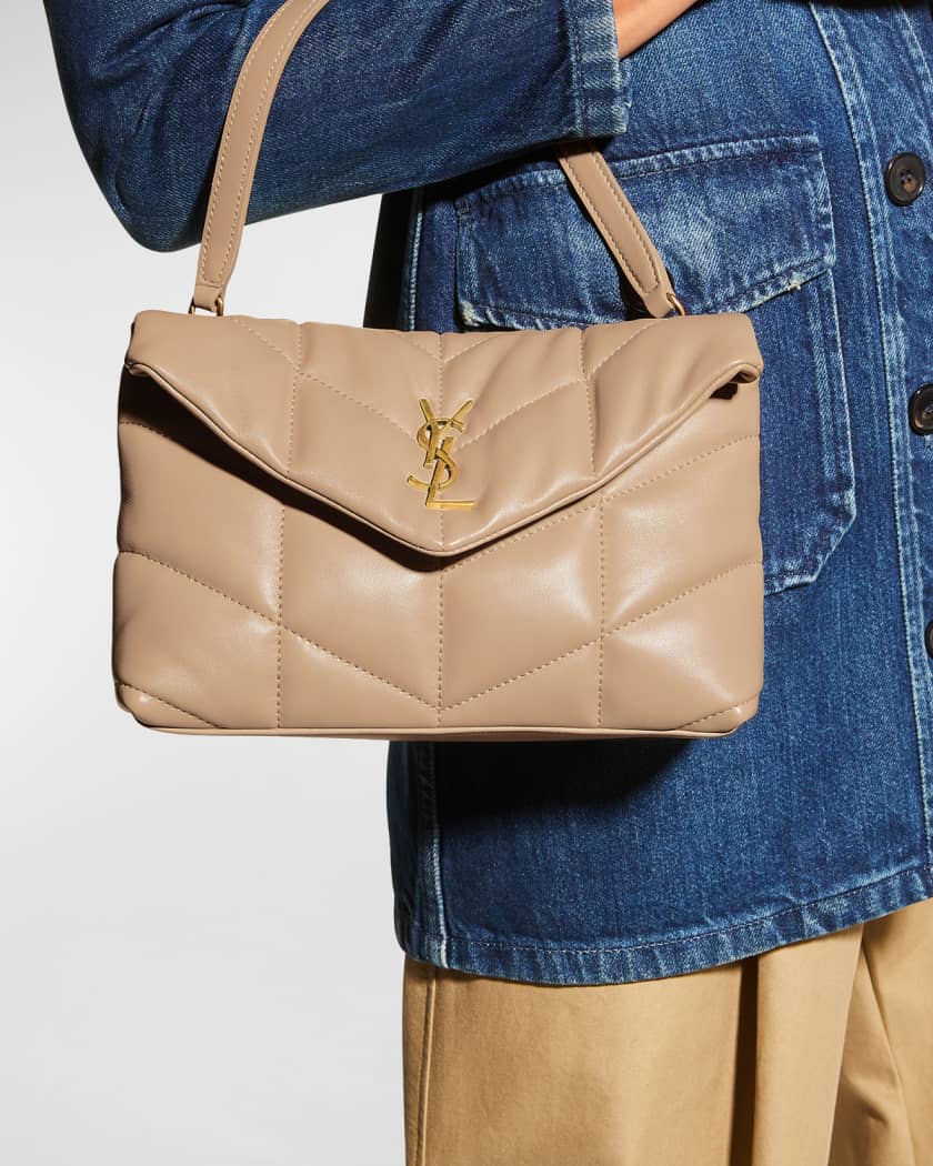 Saint Laurent Lou Puffer Toy YSL Crossbody Bag in Quilted Leather