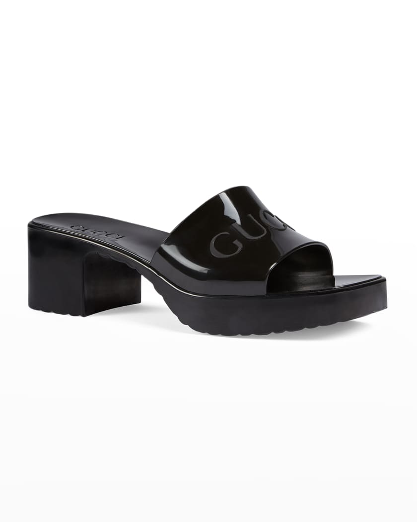 Gucci Rubber Slide Sandals
