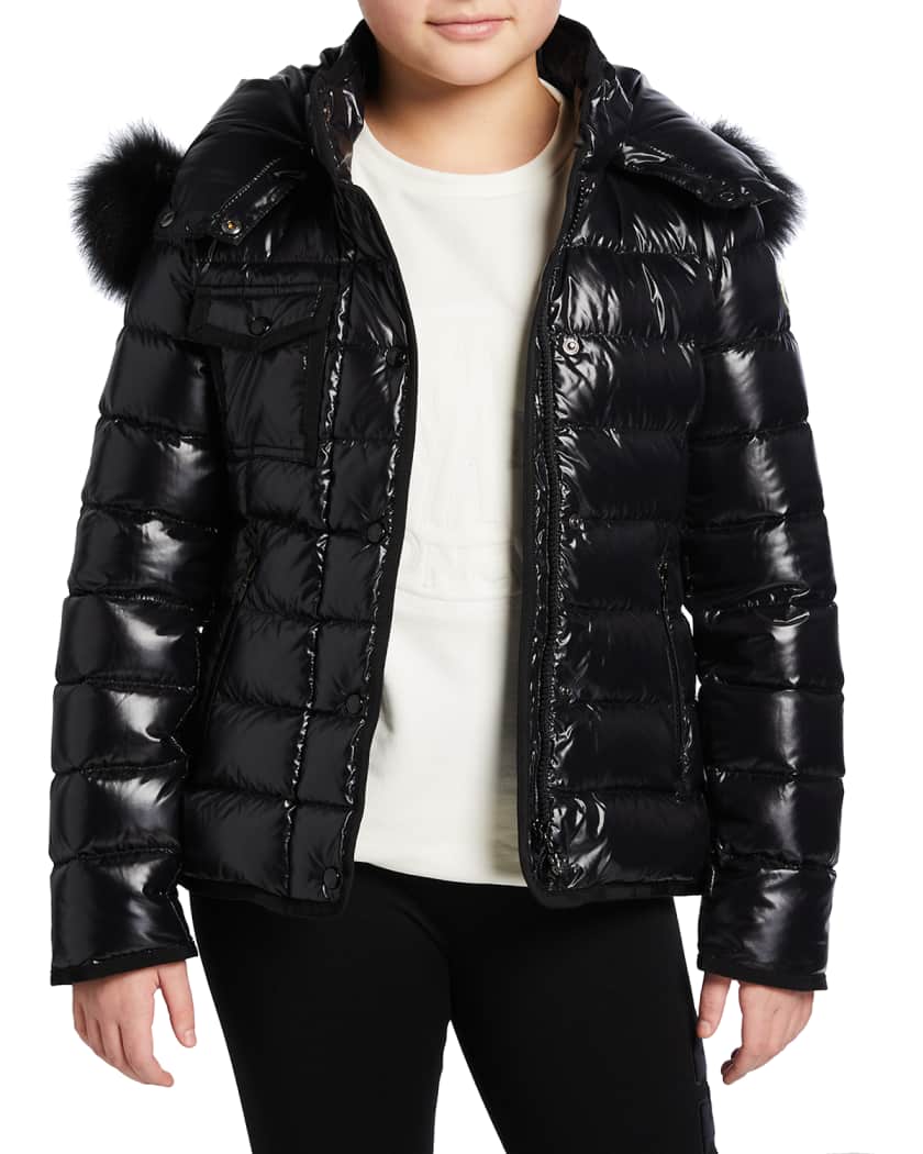 Moncler fur trimmed hooded coat Outlet
