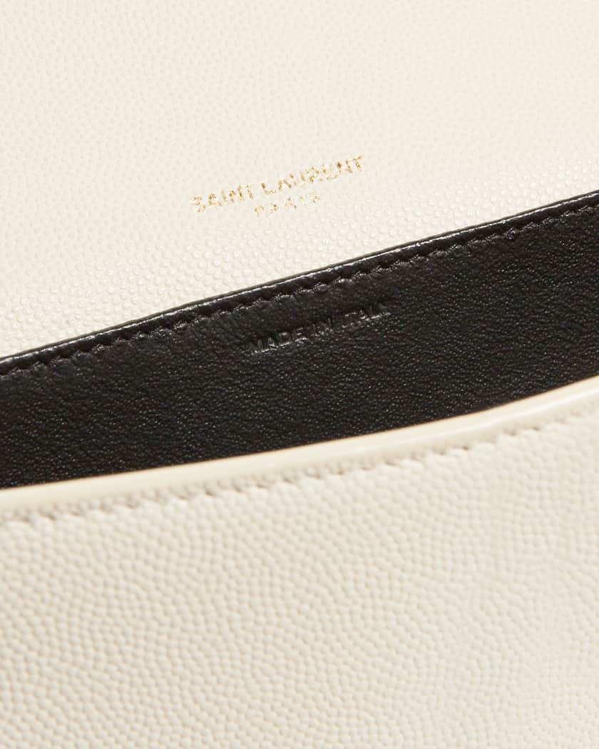 Uptown YSL Wallet on Chain in Grained Leather