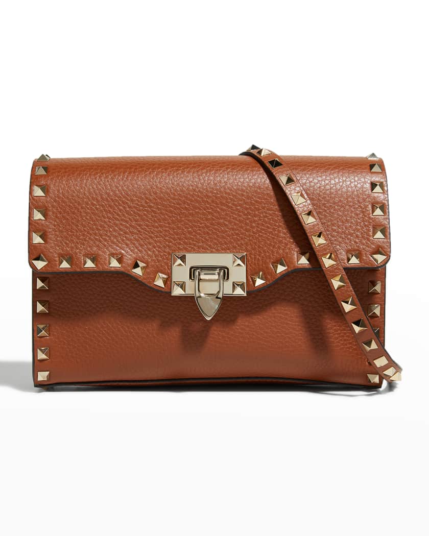 Valentino Small Rockstud Leather Shoulder Bag |