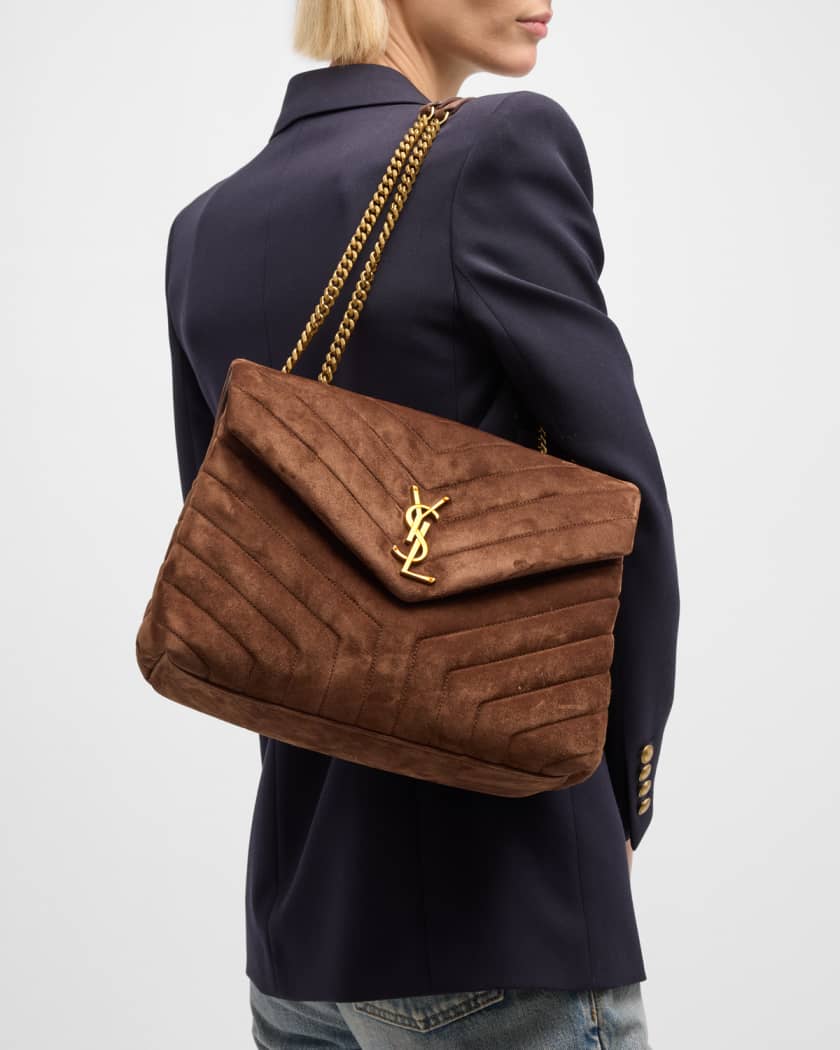 Saint Laurent Ysl Monogram Bag - Brown for Men