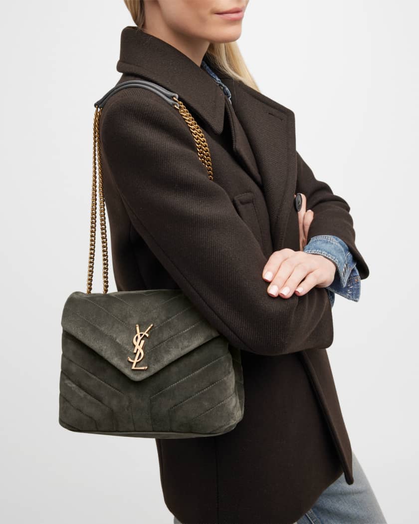 Saint laurent suede bag sales