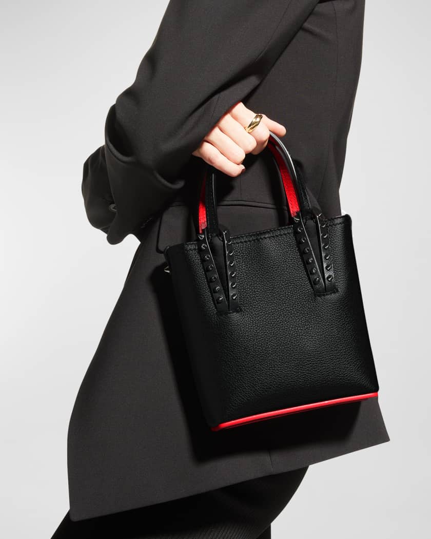 Christian Louboutin Cabata N S Mini Tote in Grained Leather
