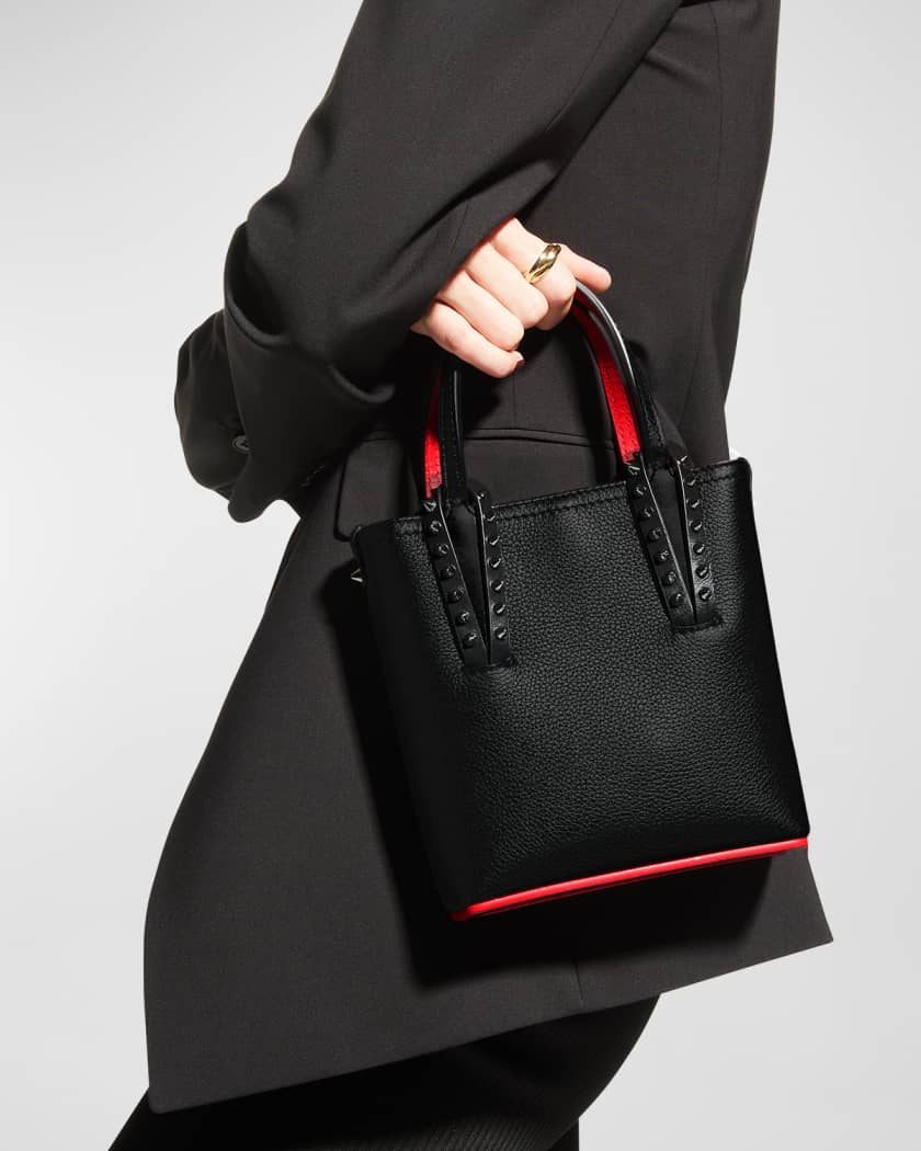 Christian Louboutin, Cabata mini black leather tote bag