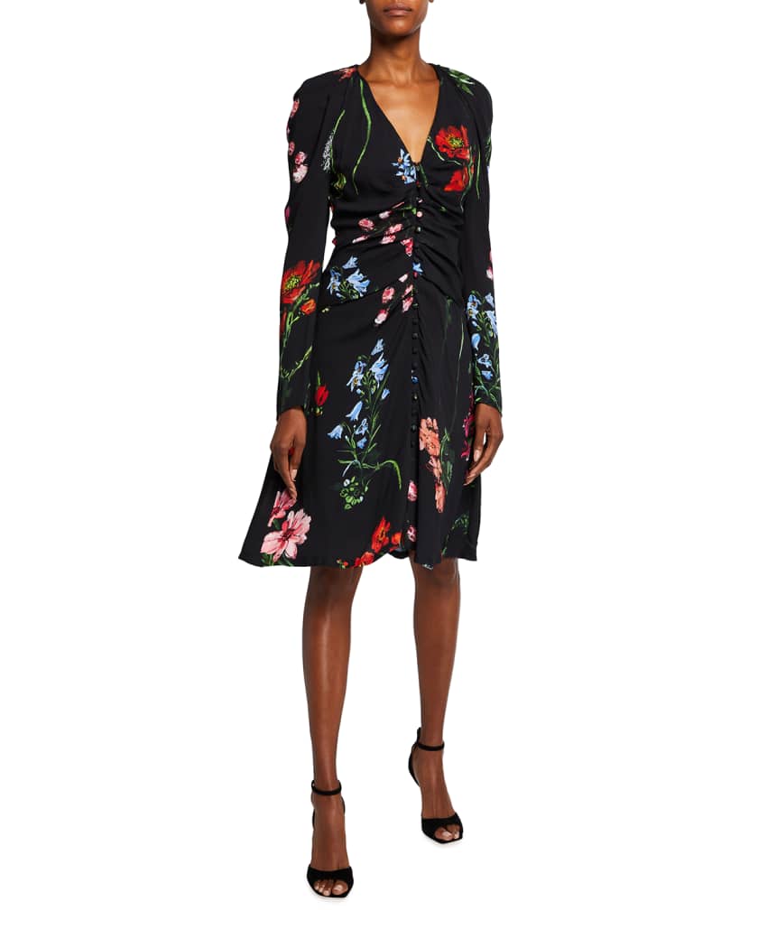 Lela rose floral dress clearance