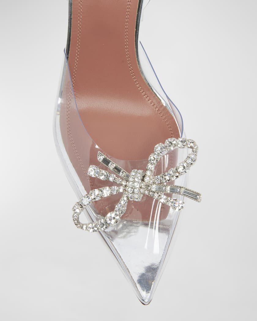 Rosie See-Through Slingback Bow Pumps