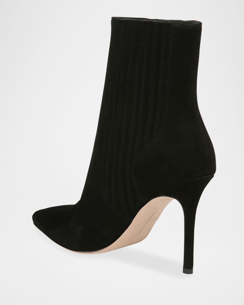 Lisa Suede Stiletto Ankle Booties
