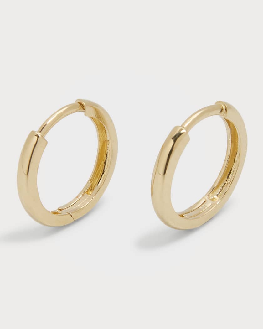 14k Gold Mini Huggie Earrings - Zoe Lev Jewelry