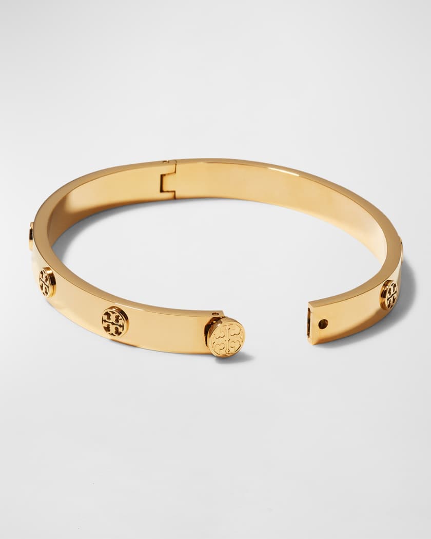 Logo stud hinge bracelet tory burch sale