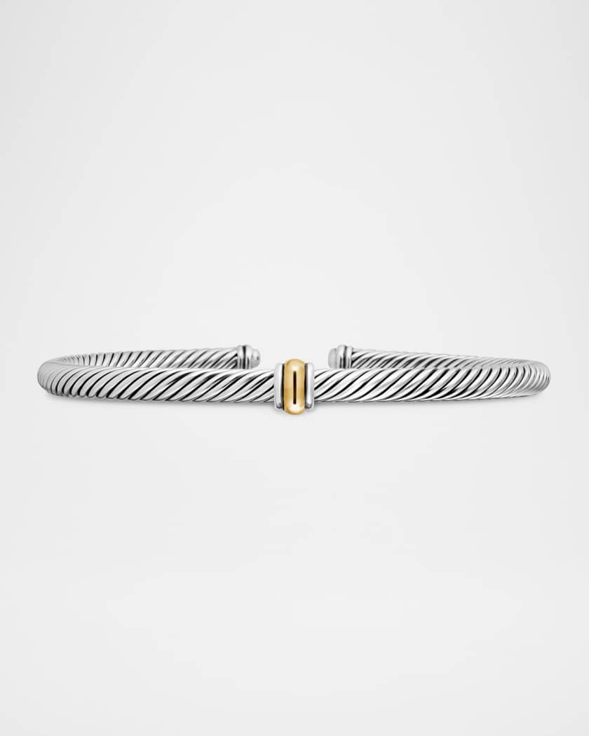 David Yurman Cable Loop Bracelet with 18K Gold