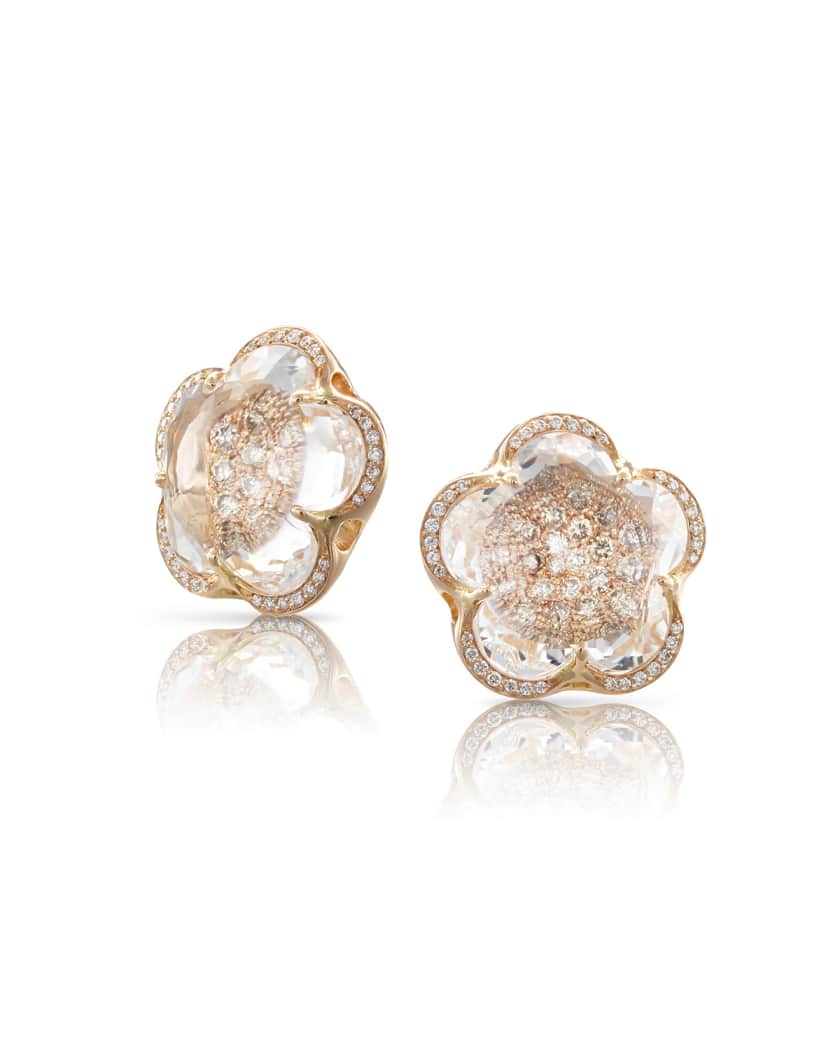 Rose gold B.zero1 Earrings with 0.18 ct Diamonds