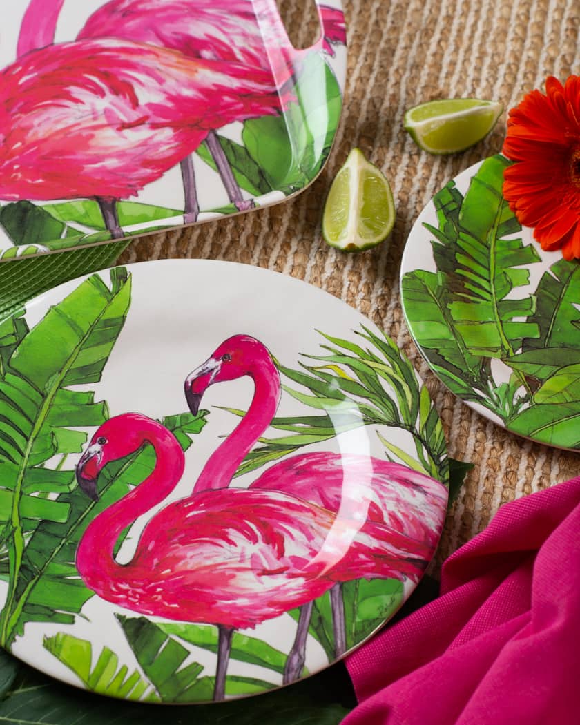 Flamingo dinner plates clearance