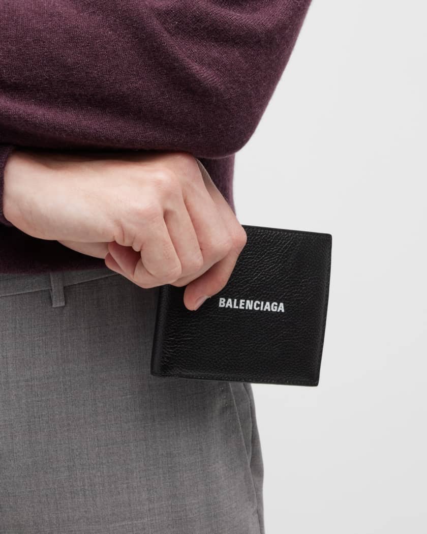 Balenciaga Signature Flap Coin And Card Holder Bb Monogram Coated Canvas -  Black