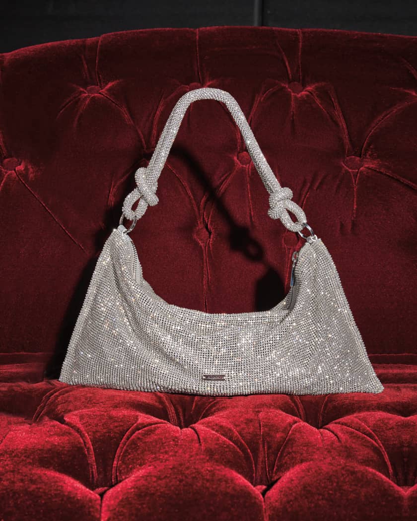 Hera Knotted Rhinestone Mini Shoulder Bag