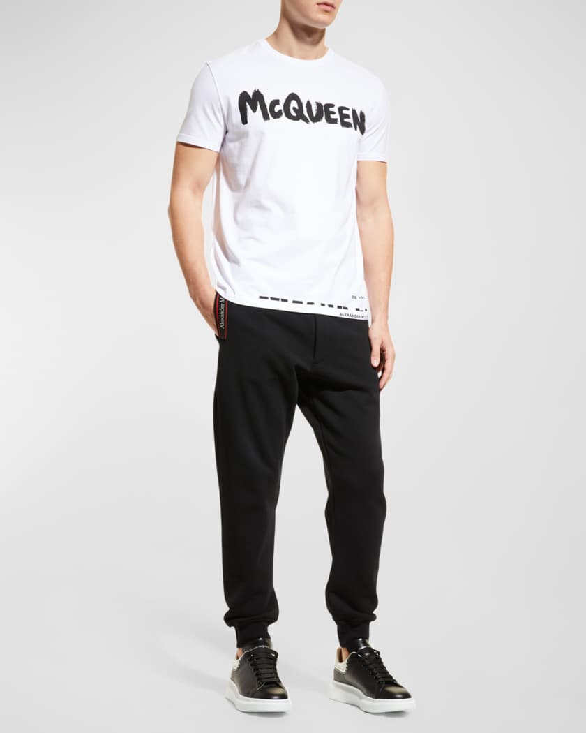 Alexander McQueen Men's Graffiti-Logo T-Shirt