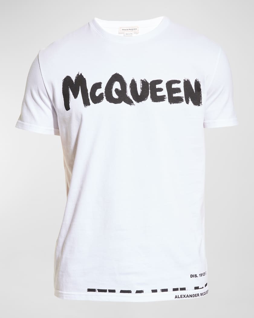 Alexander McQueen Men's Graffiti-Logo T-Shirt