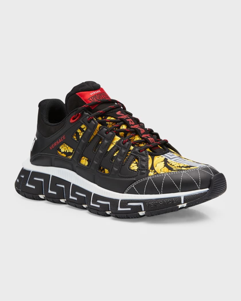 Versace Men's Trigreca Barocco-Print Trainer Low-Top Sneakers | Neiman  Marcus