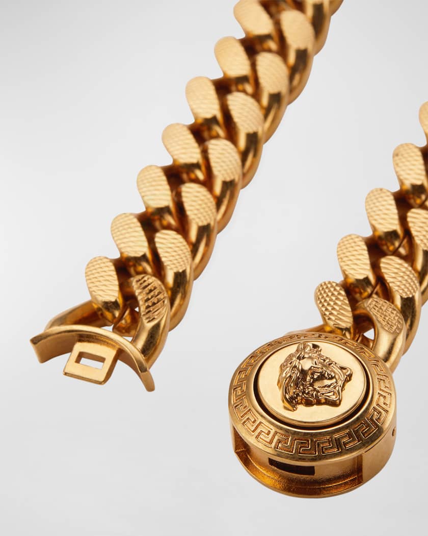 Versace Men s Medusa Curb Chain Bracelet Neiman Marcus