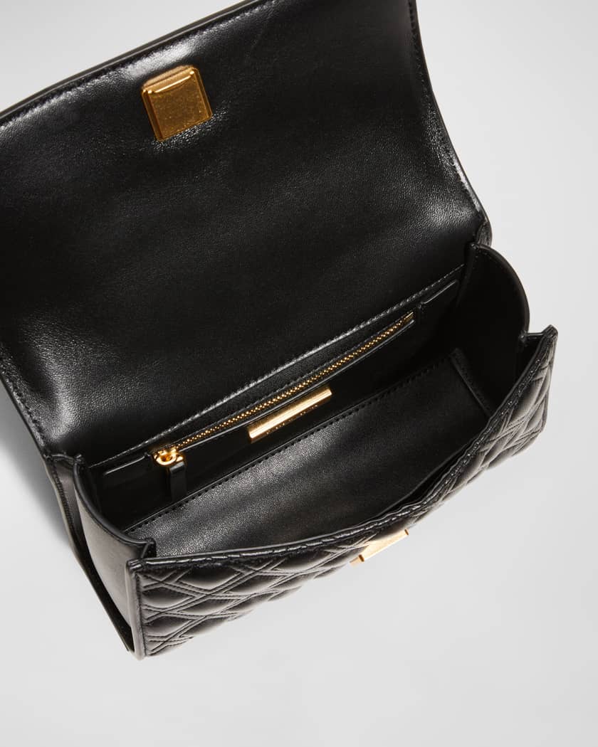 Tory burch black fleming bag store