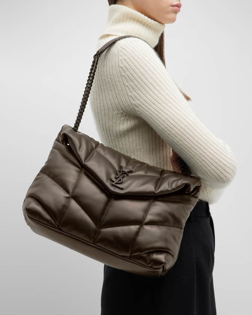  Large Puffer Tote Bag, Trendy Luxury Chic Quilted