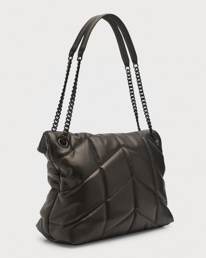 Ysl loulou puffer black hardware outlet