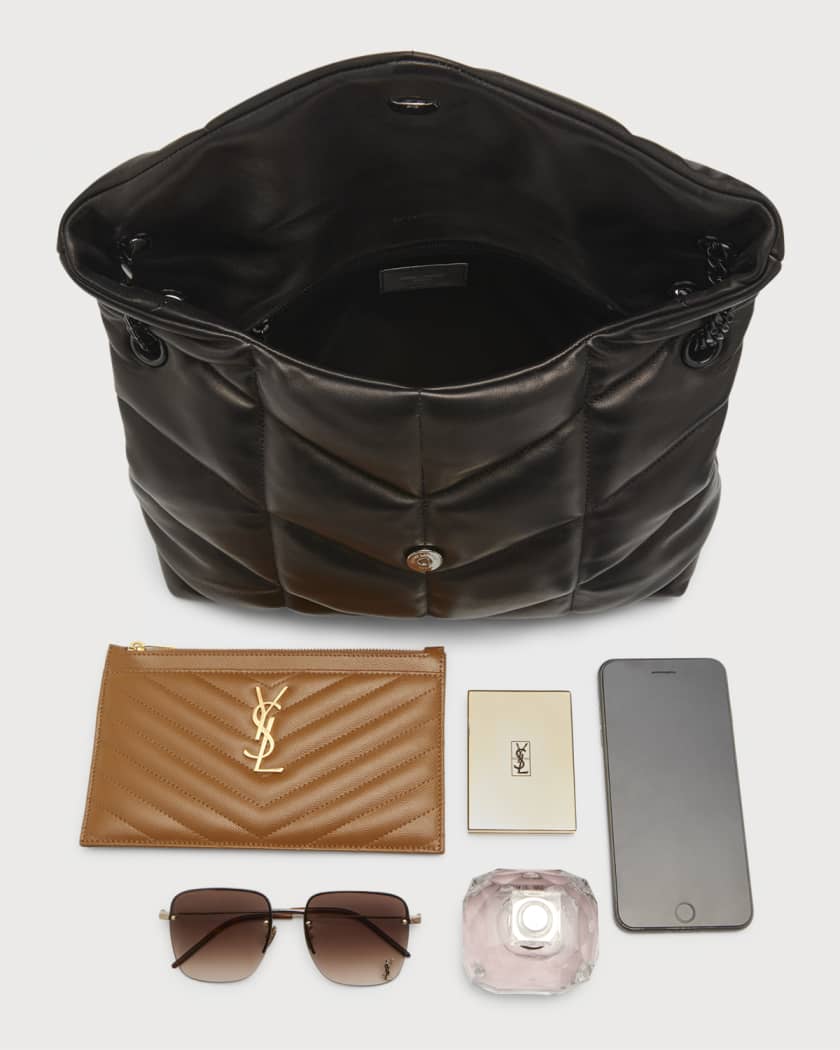 Saint Laurent Lou Puffer Medium YSL Shoulder Bag in Quilted