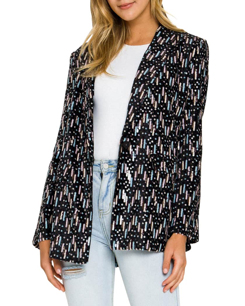 Endless Rose Multicolor Sequin Blazer Neiman Marcus