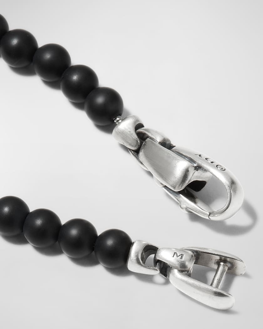 4mm Men's Spiritual Bead Evil Eye Bracelet