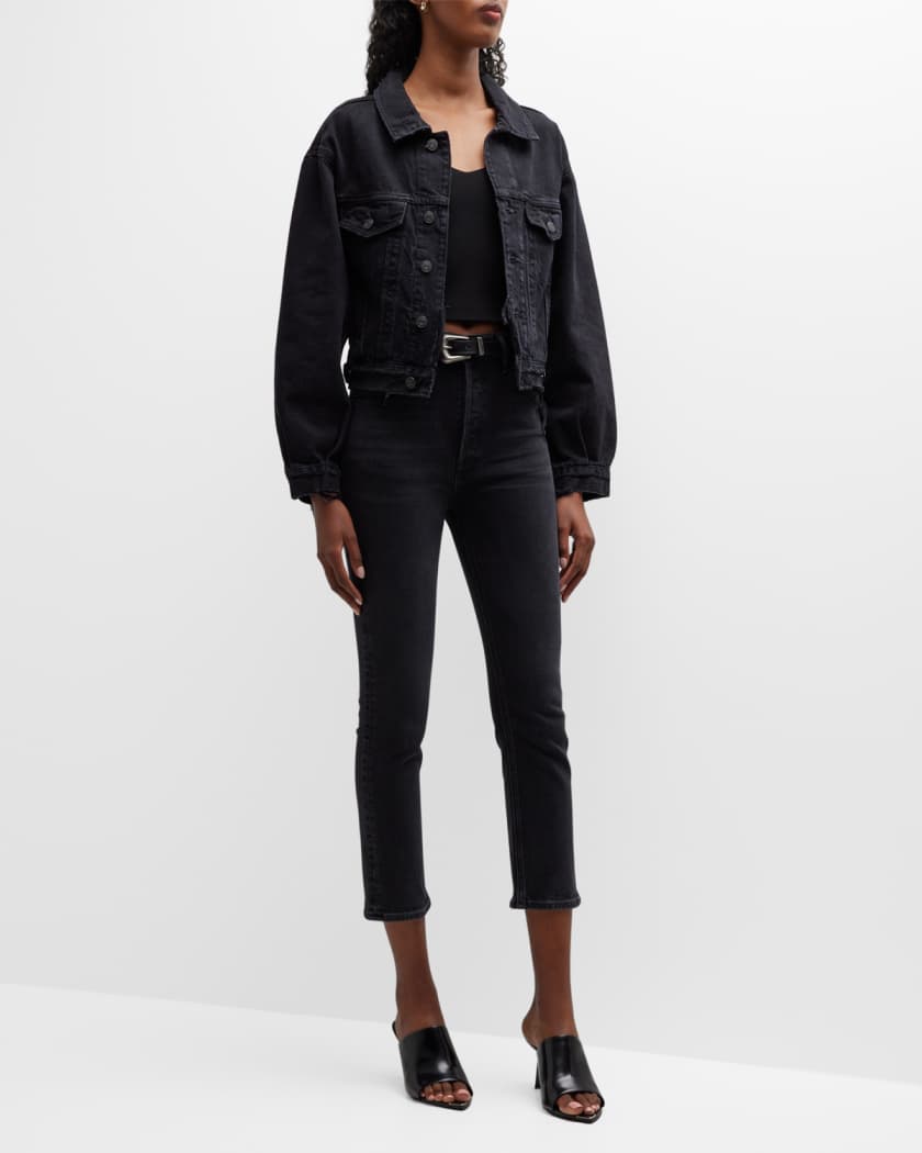 Riley High-Rise Straight-Leg Jeans