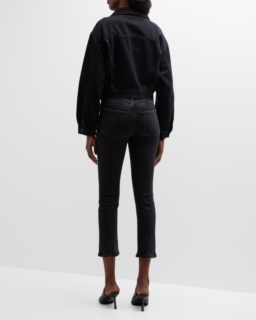 Riley High-Rise Straight-Leg Jeans