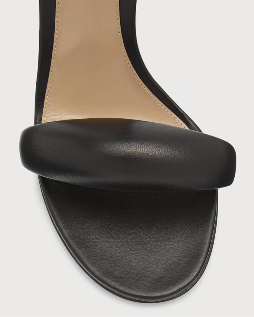 Gianvito Rossi Bijoux Puffy Napa Ankle Cuff High Heel Sandals