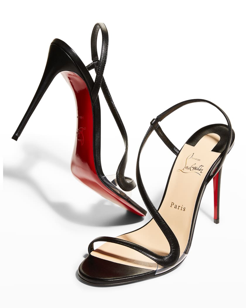 Rosalie Leather Red Sole Stiletto Sandals