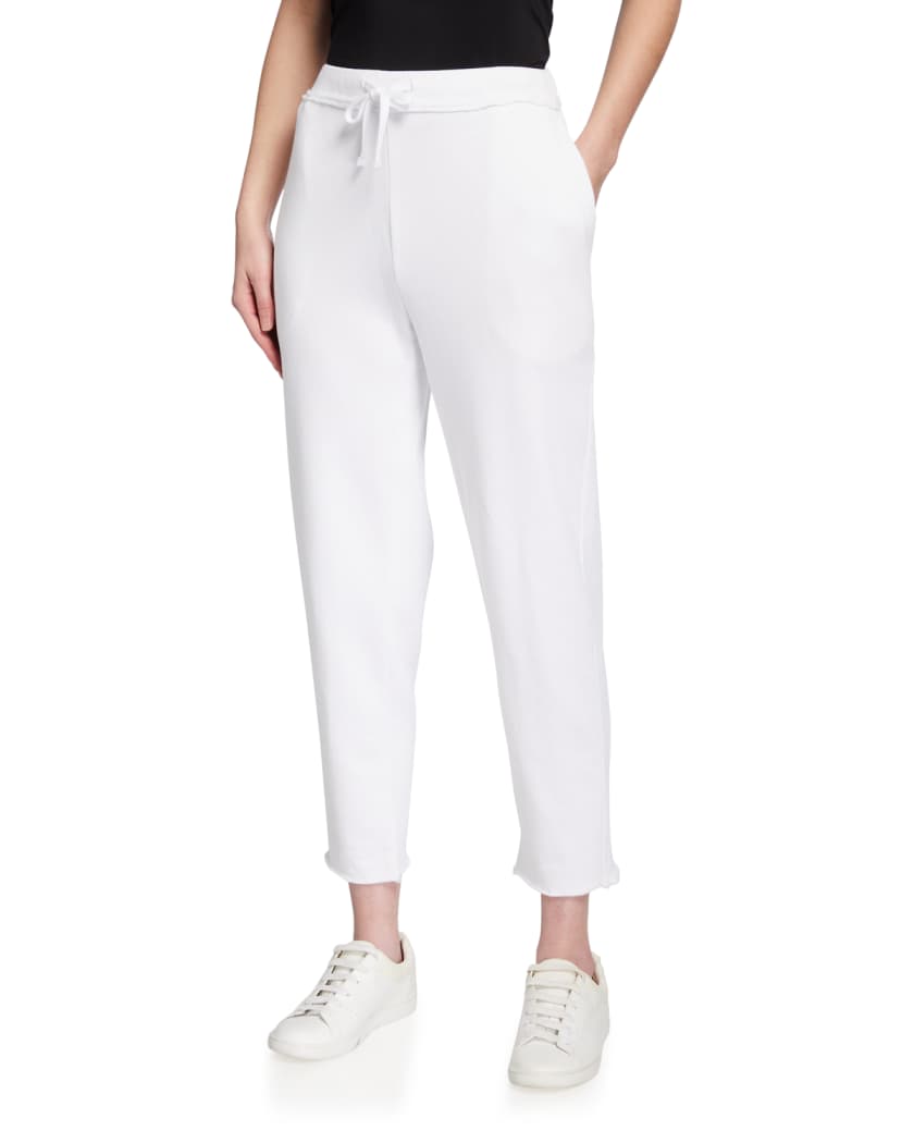 Eileen Fisher Organic Cotton French Terry Ankle Track Pant Neiman Marcus
