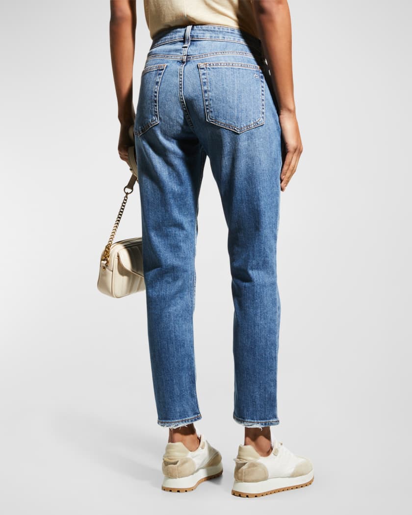 Dre Low-Rise Slim Boyfriend Ankle Jeans