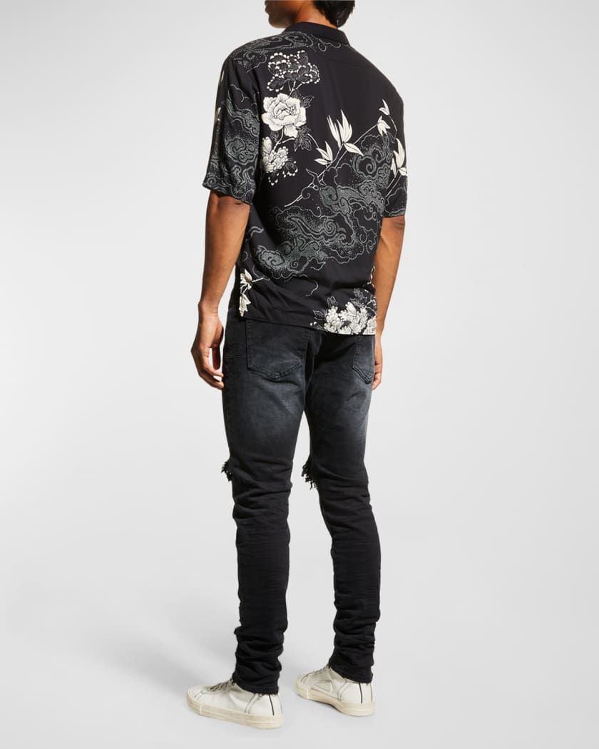 Men's Whiskered Blowout Skinny Jeans