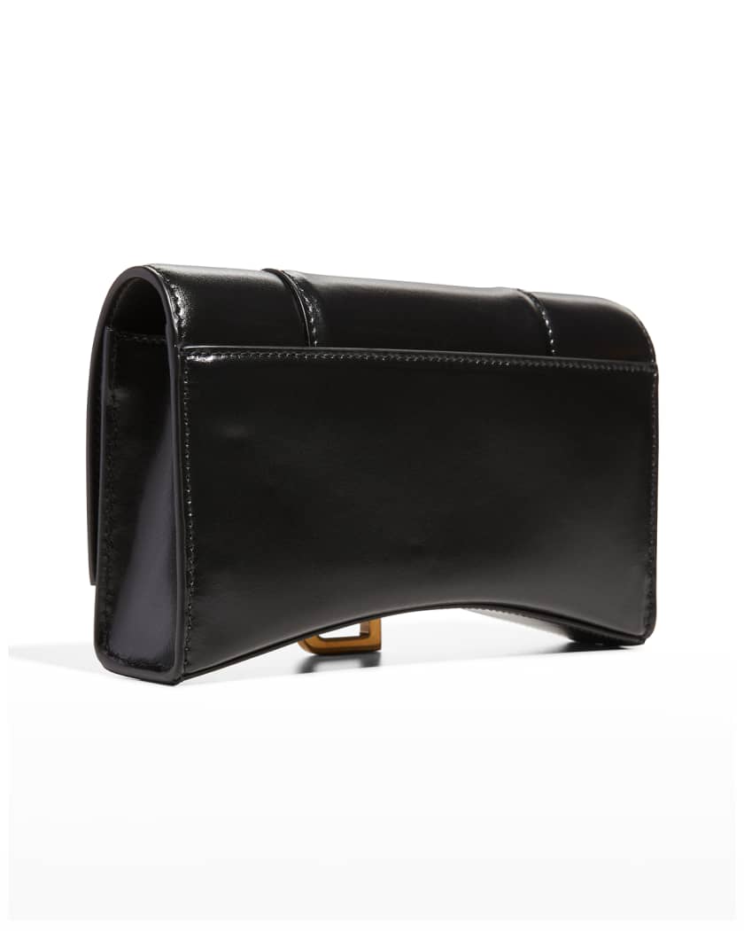 Hourglass leather handbag Balenciaga Orange in Leather - 31407885