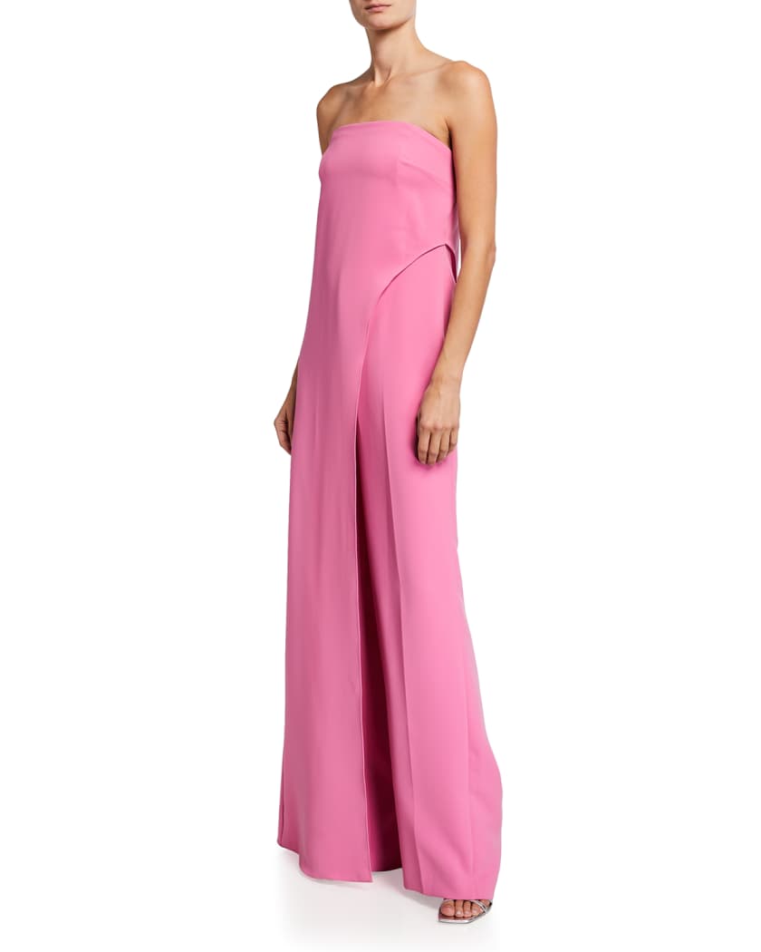 Halston pink jumpsuit