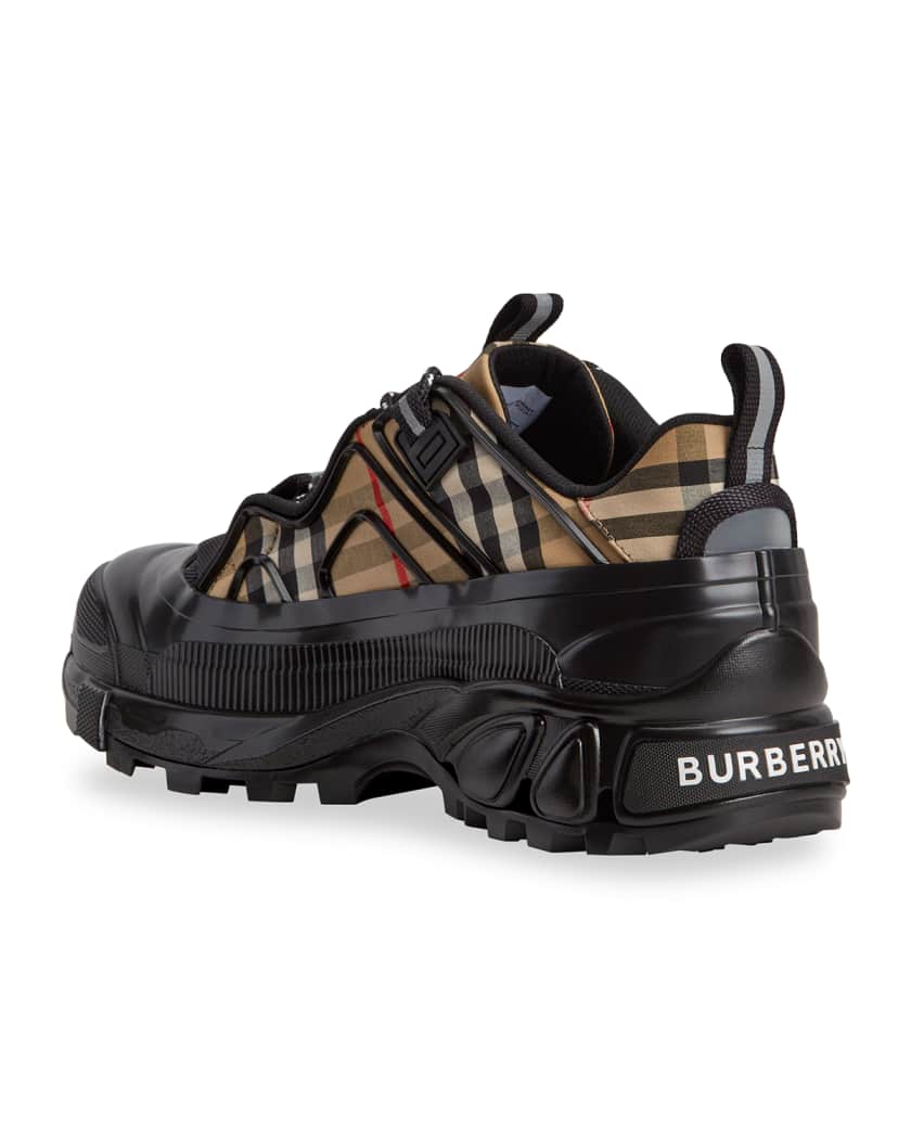 Burberry Men's Arthur Vintage Check Chunky Sneakers | Neiman Marcus