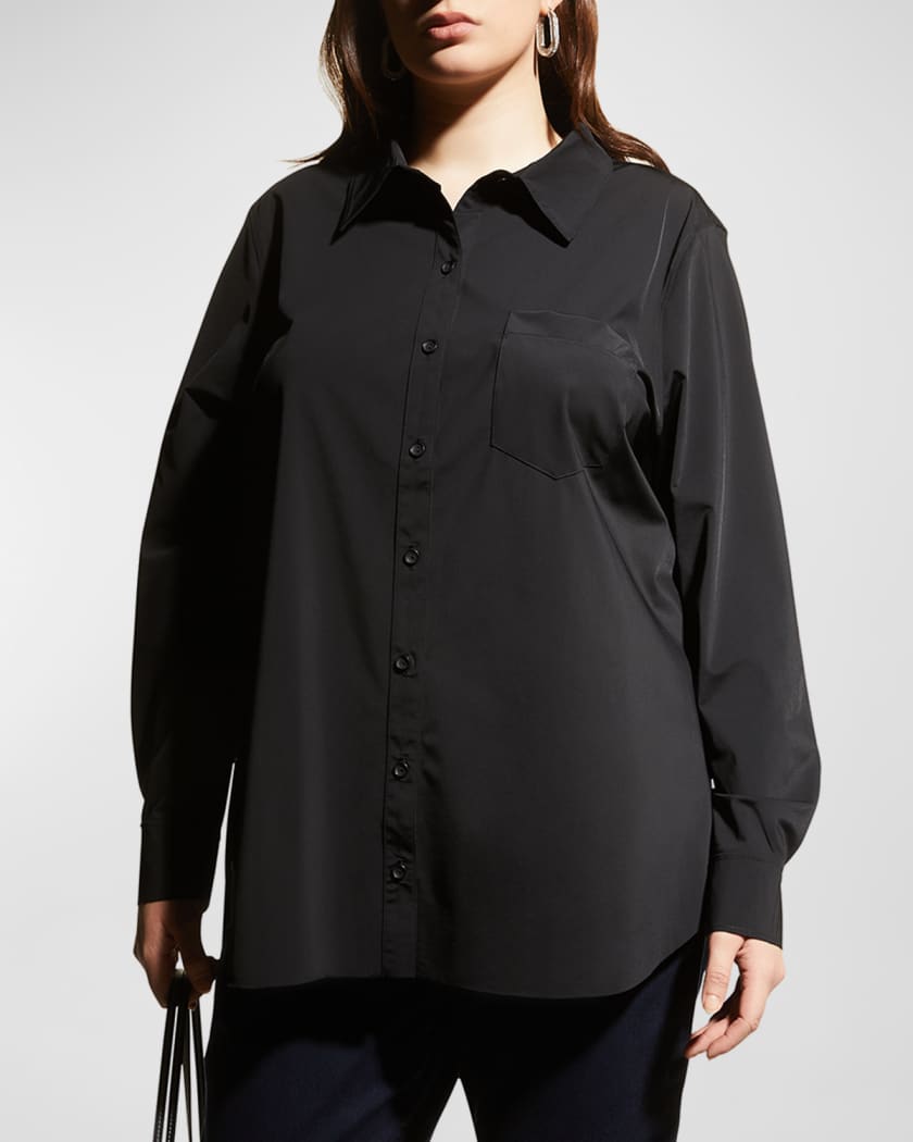 Lysse Plus Size Schiffer Button Down Shirt Neiman Marcus